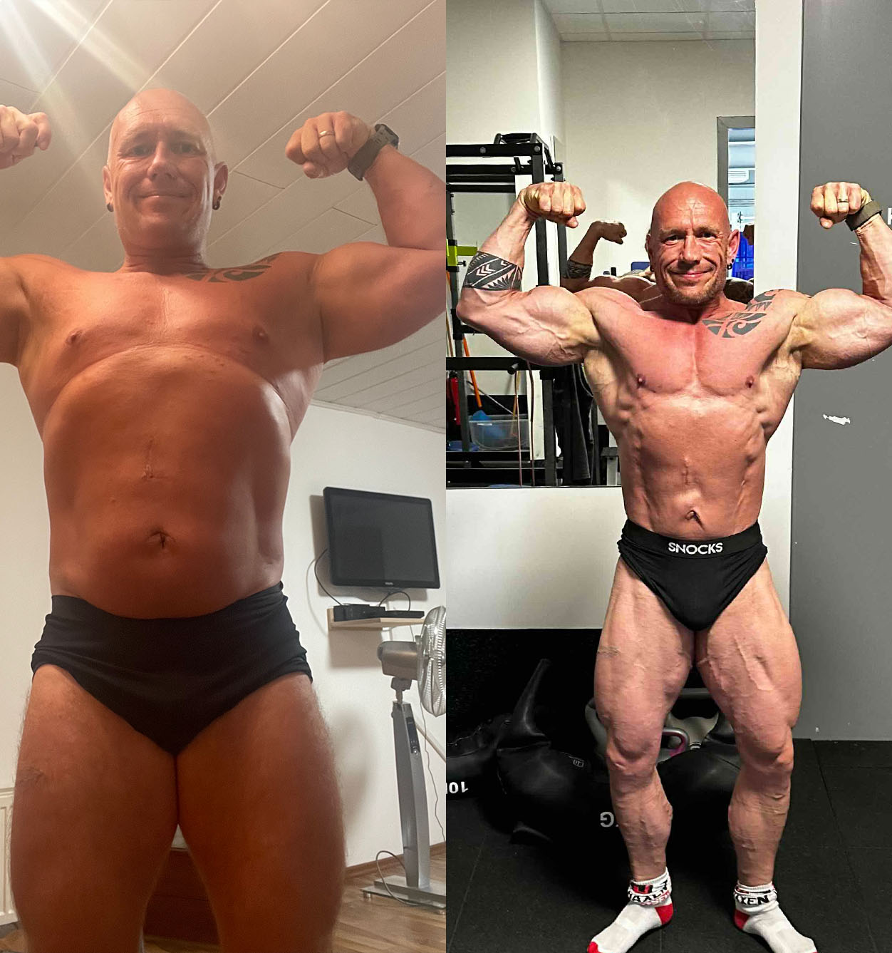 Vorher-Nachher Transformation Athlet 2
